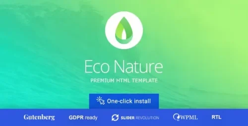 Eco Nature Theme GPL v1.6 – Environment & Ecology WordPress Theme